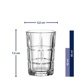 Massangaben zu Stamper SPIRITII NOVA 80 ml 4er-Set