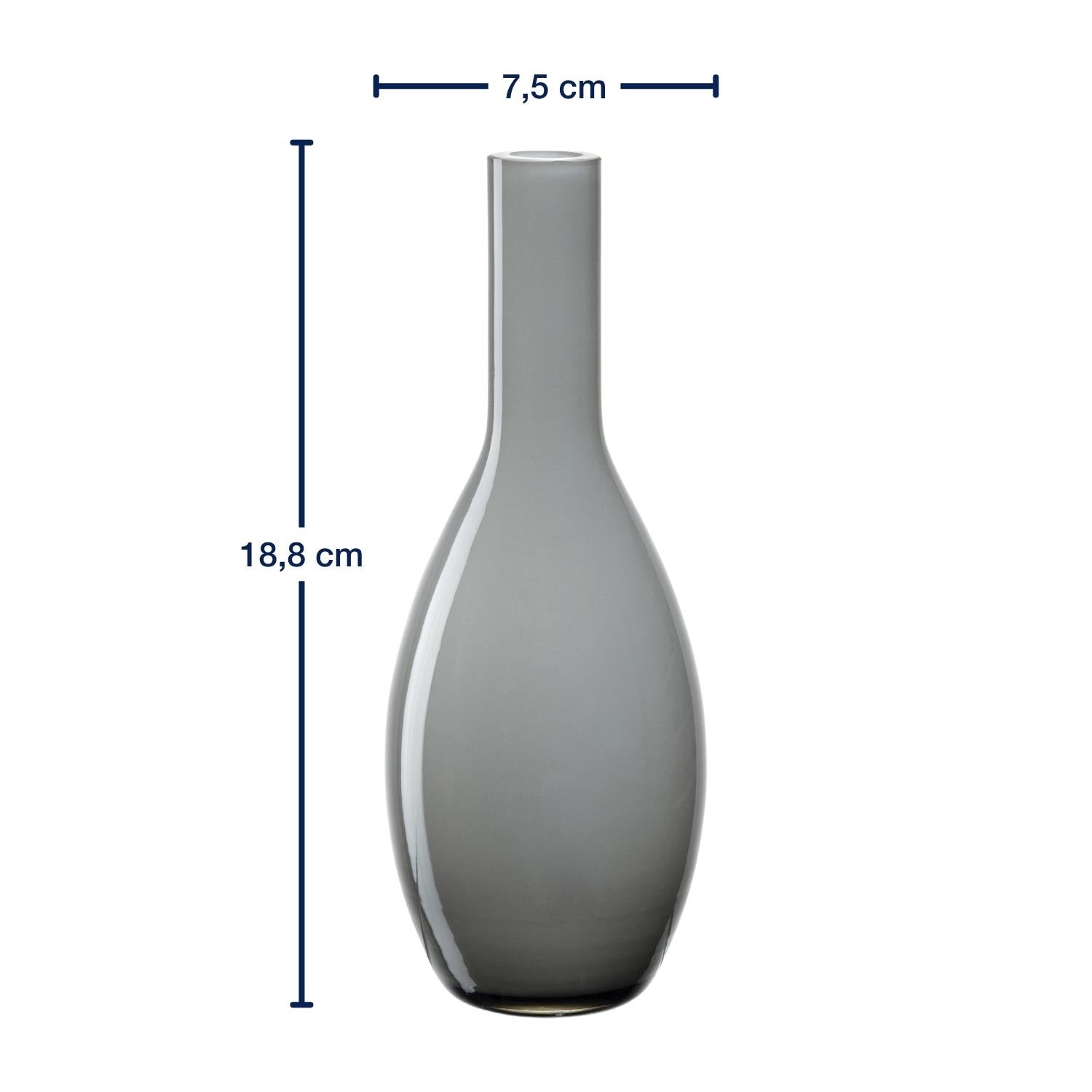 Massangaben zu Vase BEAUTY 18 cm grau