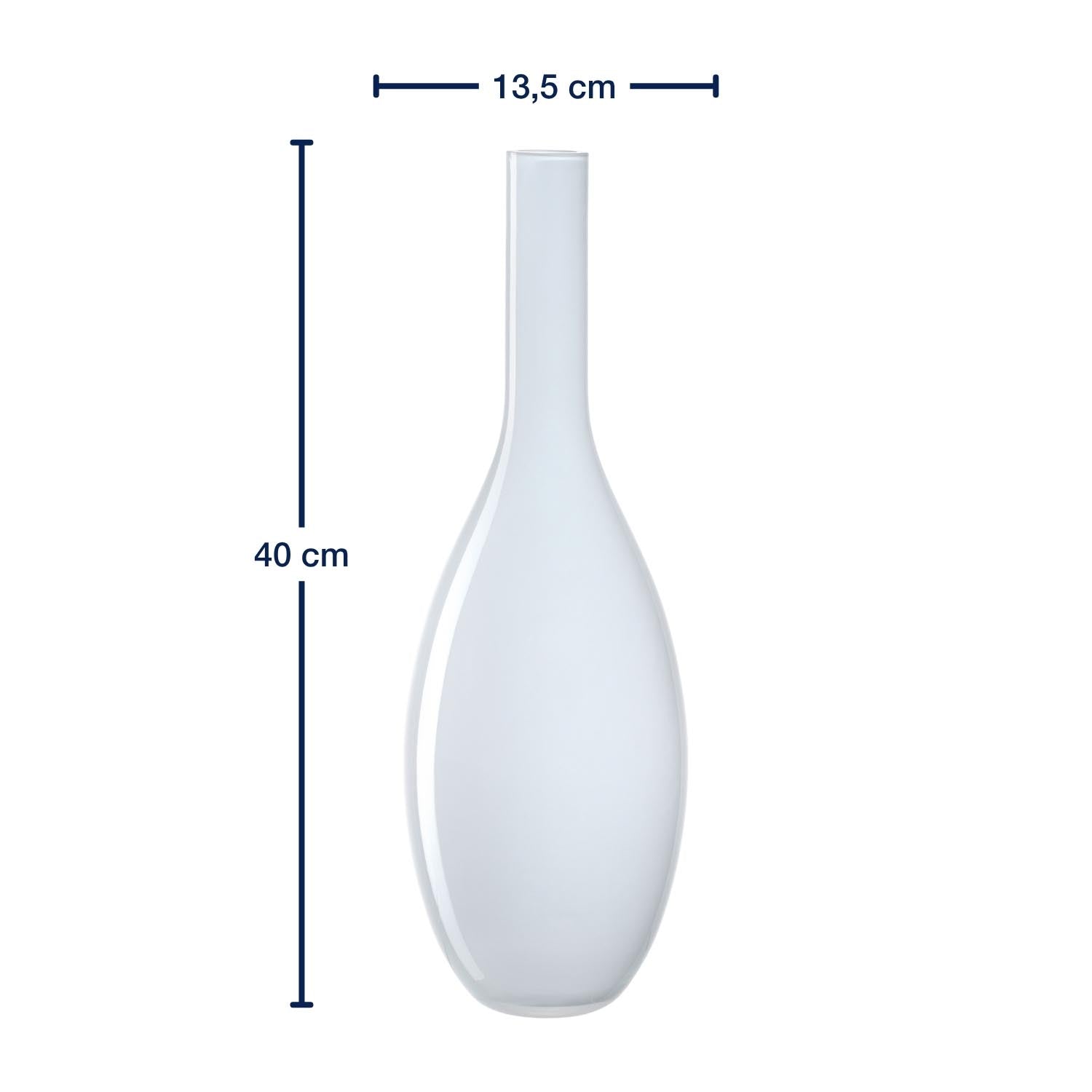 Massangaben zu Vase BEAUTY 39 cm weiß