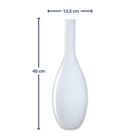 Massangaben zu Vase BEAUTY 39 cm weiß