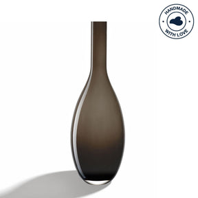 Vase BEAUTY 39 cm braun, elegante Flaschenform mit Schatten