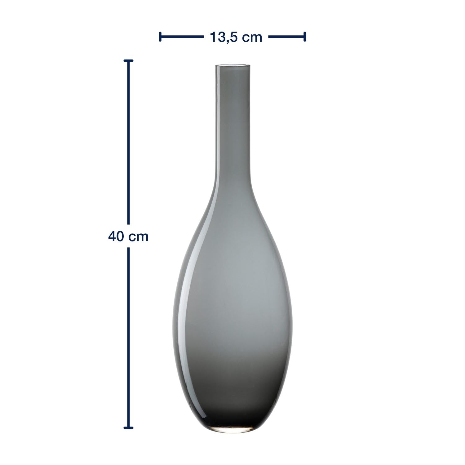 Massangaben zu Vase BEAUTY 39 cm grau