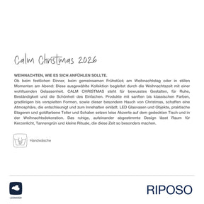 Trinkglas RIPOSO 570 ml Schneemann, klares Glas mit Schneemann-Motiv