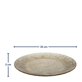 Massangaben zu Teller RIPOSO 33 cm braun
