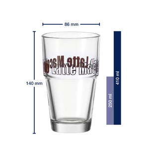 Massangaben zu Becher SOLO 410ml braun Latte Macchiato