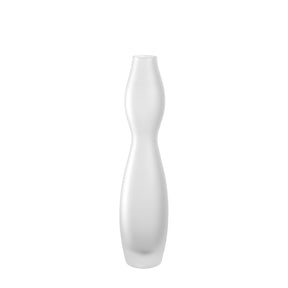 Vase VIVACE 34 cm satiniert mit geschwungener Form auf weissem Hintergrund