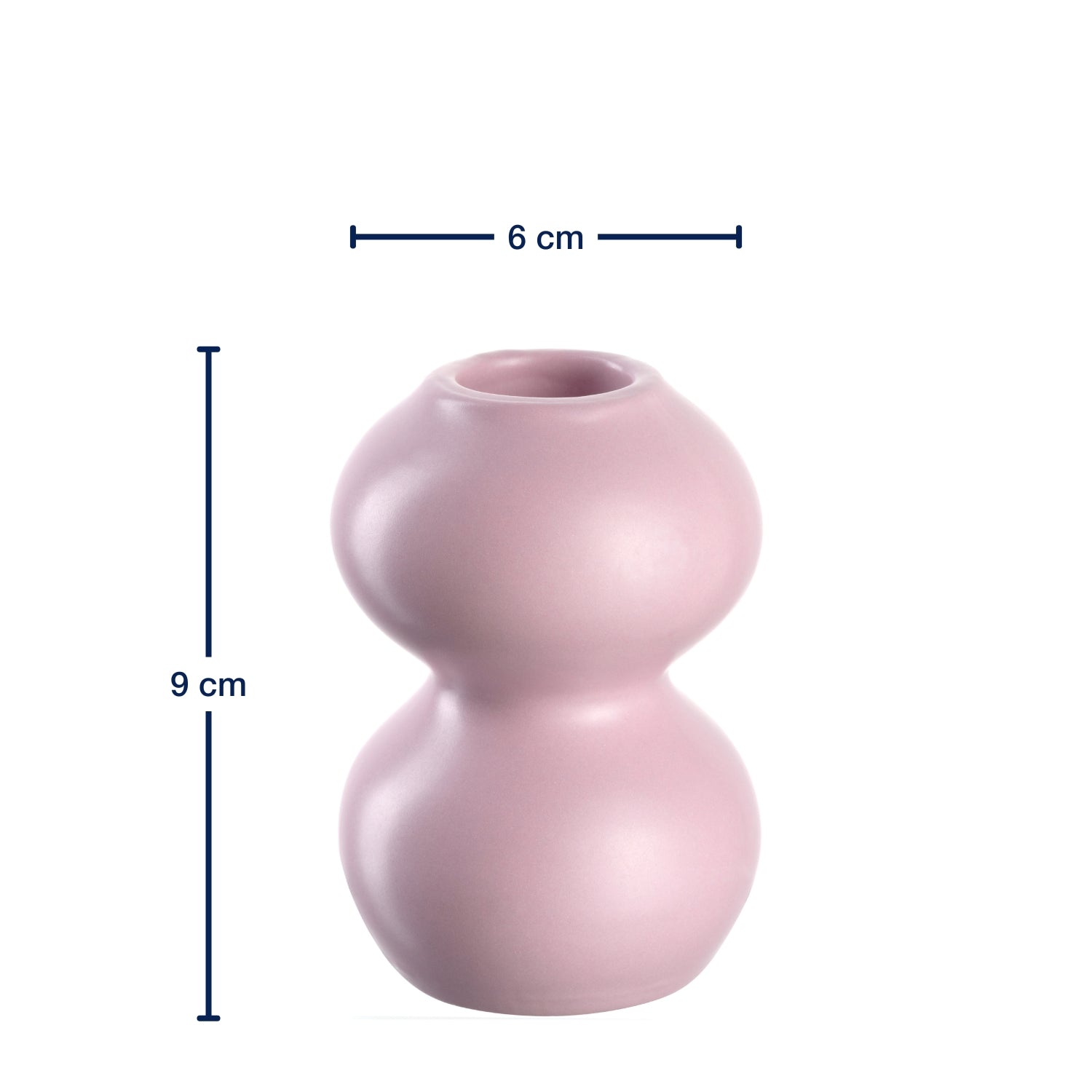 Massangaben zu Keramikleuchter VIVACE 9 cm rosé