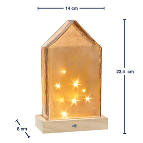 Massangaben zu LED Haus 22 cm amber MAGICO