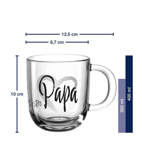 Massangaben zu Tasse EMOZIONE 400 ml ‚Bester Papa