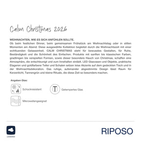 Tasse RIPOSO 400 ml mit Aufschrift "Best time of the year", Produktinformationen und Pflegeanleitung