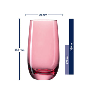 Massangaben zu Trinkglas SORA 390 ml 6er-Set