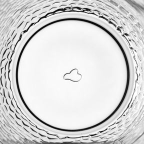 Krug MATERA von oben, Wasser mit Blasen im Glas
