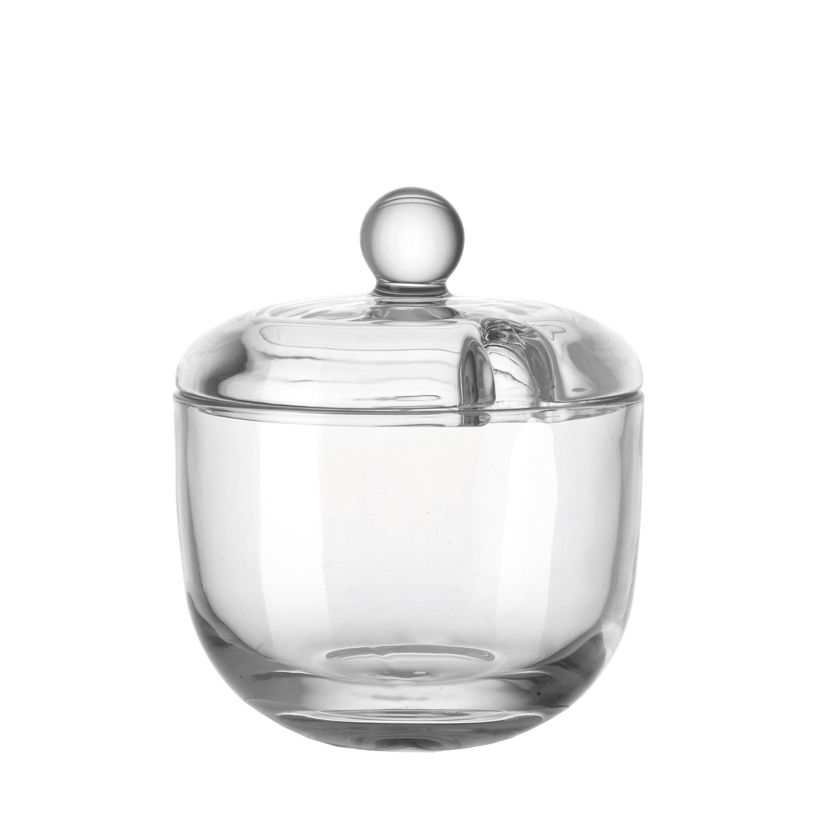 Zuckerdose DELIGHT aus klarem Glas mit Deckel und Griff