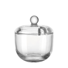 Zuckerdose DELIGHT aus klarem Glas mit Deckel und Griff