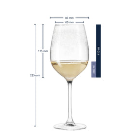 Massangaben zum Weißweinglas CHATEAU 410 ml