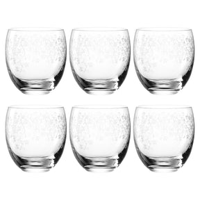Sechs klare Trinkgläser CHATEAU 400 ml in 2x3 Anordnung