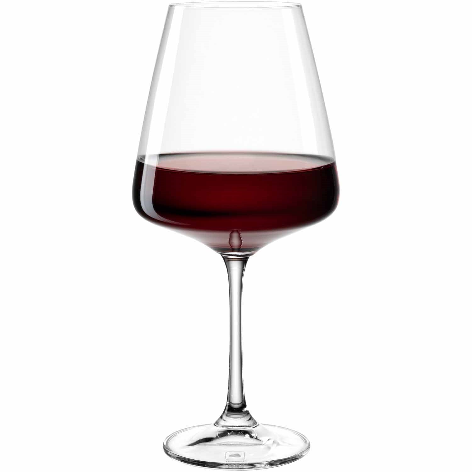 Rotweinglas PALADINO mit rotem Wein gefüllt, Einzelansicht