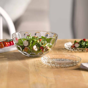 Schale CUCINA OPTIC mit Salat auf gedecktem Tisch