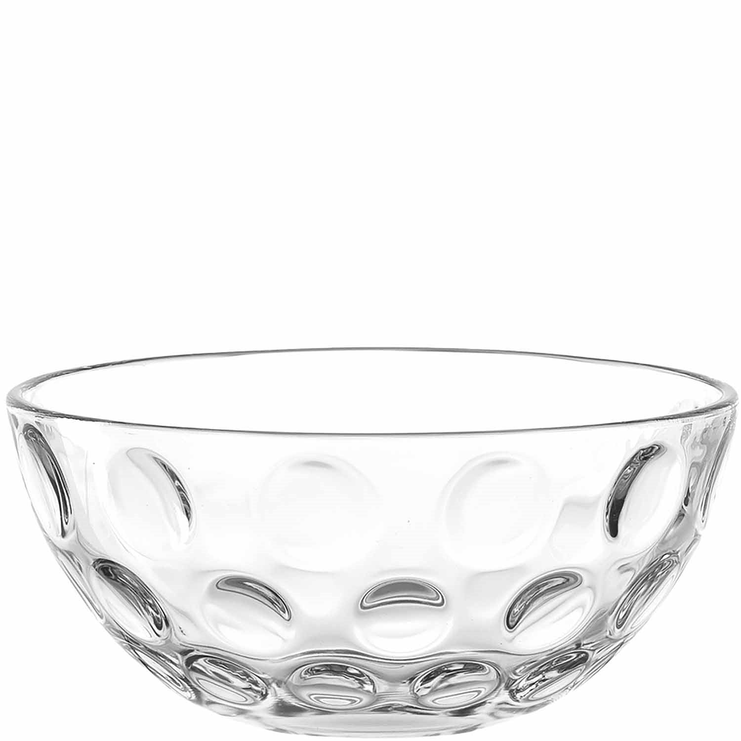 Glasschale CUCINA OPTIC mit gepunztem Oberflächenrelief, Draufsicht