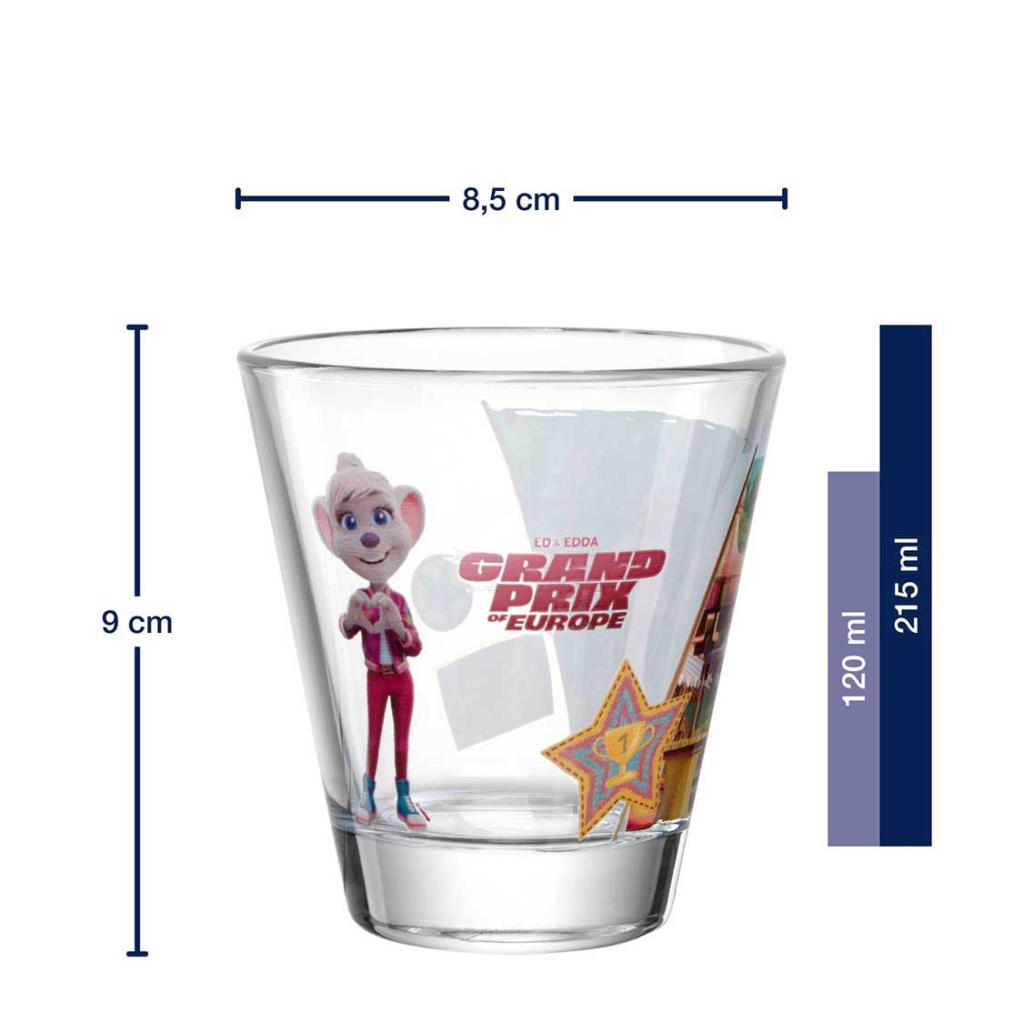 Massangaben zu Trinkglas Europa-Park Edda Grand prix