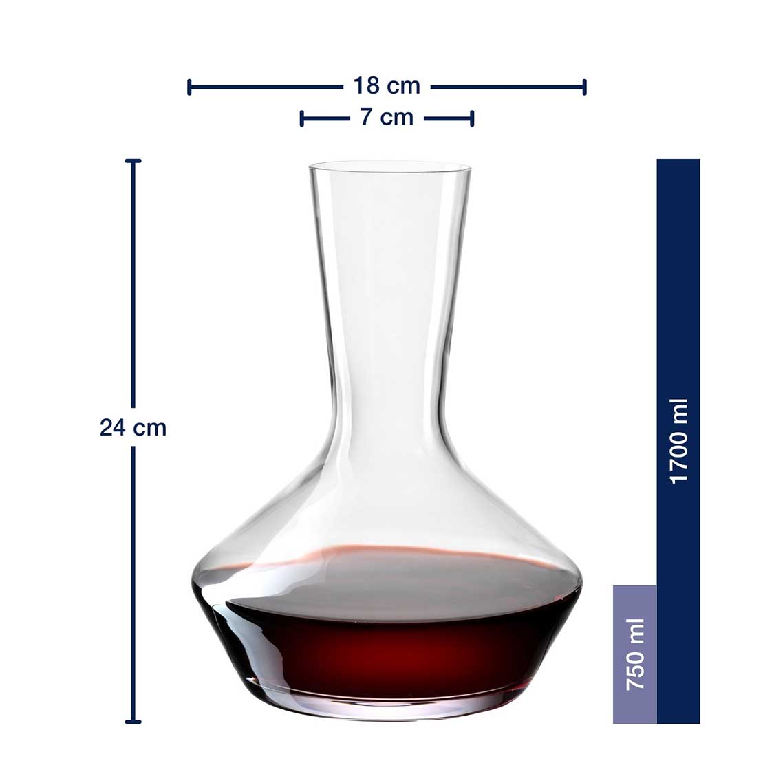 Massangaben zu Weinset XL PUCCINI mit Rotwein gefuellt
