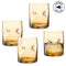 Trinkglas VESUVIO 300 ml amber 4er-Set