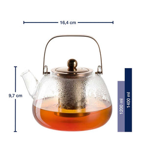 Massangaben zu Teekanne mit Metallhenkel TÈ PER TE 1,2 l